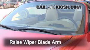 Front Windshield Wiper Blade Change: 2003 Porsche Boxster Roadster S 3.2L 6 Cyl.