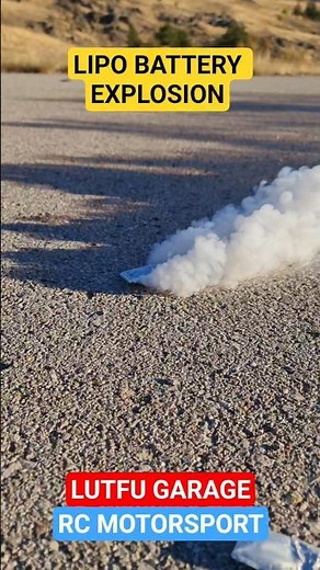 LIPO BATTERY EXPLOSION #patlama #lipobattery #battery #explore #batarya #rc #rccar