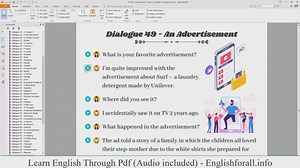 English Conversation About Advertisement