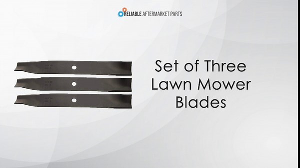 RAParts Set of Three Lawn Mower Blades Fits Exmark Quest 50" Deck E and S Series Replaces 115-5059-03