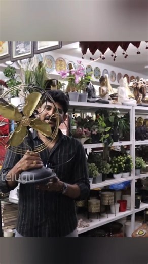 Two Sides Vinatge fan | Set Properties | C3 telugu #shorts