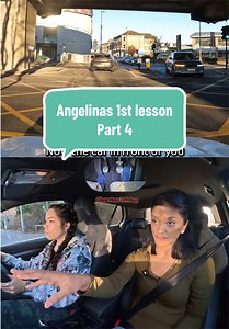 Angelias 1st lesson with me (part 4) @Angelina🤪 #driving #car #bus #london #learnontiktok