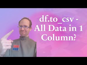 df.to_csv gives all data in 1 column? Pandas - Excel problem