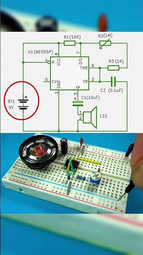NE555 simple sound generator