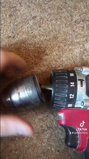 How to replace a chuck on a Milwaukee drill #plumbing #plumbinglife #milwaukee #milwaukeetools