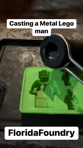 1M views · 2.2K reactions | Casting a metal Lego man #Satisfying #Experiment #science #ASMR #MetalCasting | Florida Foundry | Facebook