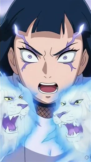 Hinata activating Byakugan #anime #animation Naruto #narutoshippuden