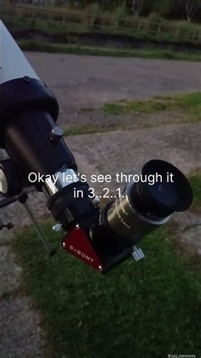What Saturn looks like from DIY Telescope?? # #saturn #astroday #supersaturn #astrobackyard