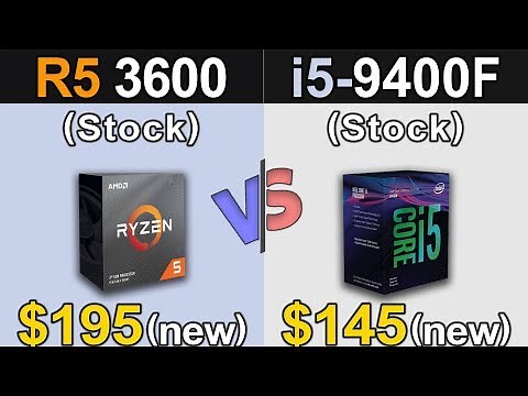 Ryzen 5 3600 Vs. i5-9400F | 1080p and 1440p | New Games Benchmarks