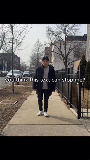You think this text can stop me? 😭 | David Ko