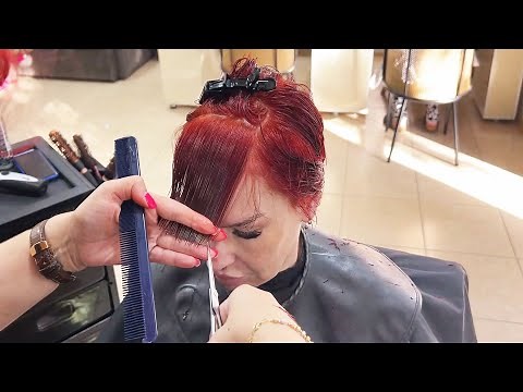 SUPER HAIRCUT - SHORT UNDERCUT PIXIE BOB WITH BANGS