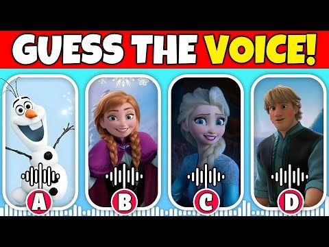 ❄️Can You GUESS The FROZEN Movie Characters Just by Their Voice?! 🔊👸🏾 | Anna, Olaf, Elsa