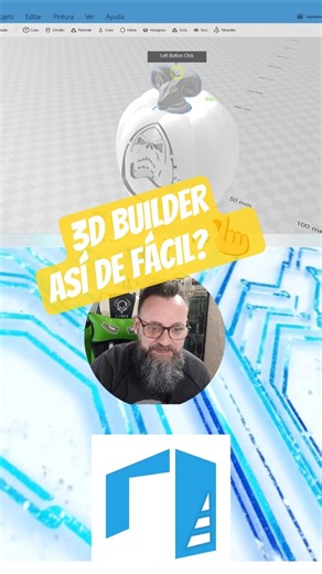 3D Builder desde 0. Video completo en nuestro canal. #impresion3d #3dprint #tutorial3d #3dbuilder
