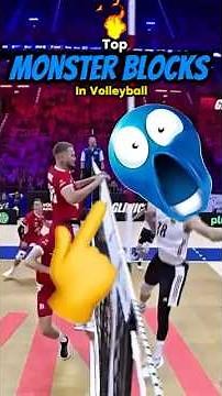 Top Monster blocks in volleyball 👈😱 #volleyball