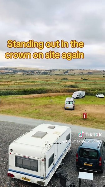 Doris will never be hard to find on any site , not many yellow campers about #camper #yellow #mercedes #wales #vario