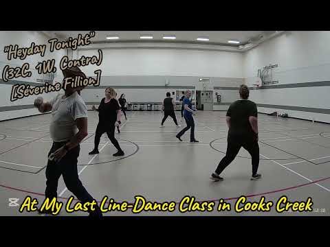 "Heyday Tonight" as a Contra Line-Dance at My Saturday Afternoon Line-Dance Class in Cooks Creek, MB