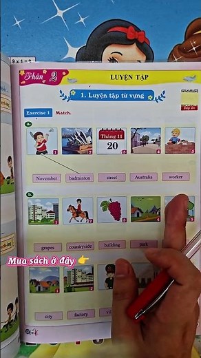 Ôn hè tiếng anh 4 lên 5, luyện tập từ vựng bài 4