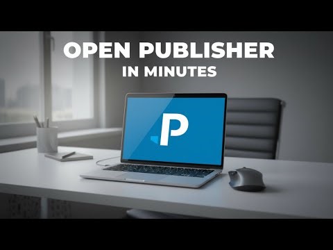 How to Open Microsoft Publisher in Laptop