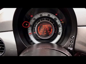 How to manually reset the service light on a Fiat 500.