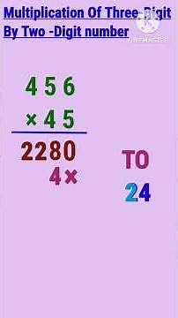 Multiply by 2-digit number|Multiplication of 3-digit number by 2-digit number #maths #multiplication