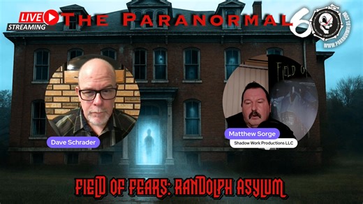 A foreboding asylum. A first-time filmmaker. And paranormal evidence that stretches the boundaries of reality. On this episode of The Paranormal 60, Dave Schrader welcomes firefighter-turned-documentary creator Matthew J. Sorge, whose award-winning film Field of Fears: The Haunting of Randolph County Asylum is now streaming worldwide. Four years of investigation, chilling encounters, and some of the most compelling activity ever captured inside one of Indiana’s most haunted institutions. If you 