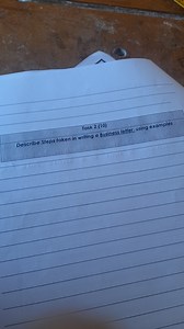 Describe the steps involved in writing a business letter, provi... | Filo