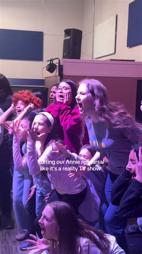 What can I say? It’s a hard knock life. #annierehearsal #annie #communitytheatre #rehearsal #theatrekids