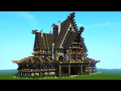 Minecraft Viking House Tutorial - Nordic and Rustic Mansion!