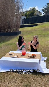 Create @Katiegulle's cooling watermelon punch with our Golden Circle® Refreshers Island Punch! A great plus one for your picnics this summer 🧺🌺☀️ | Golden Circle