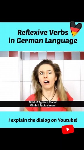 How we use reflexive verbs in German Language 🇩🇪 #learngerman #German #Germany #Deutschlernen #languages #easyGerman #learngermanwithanja
