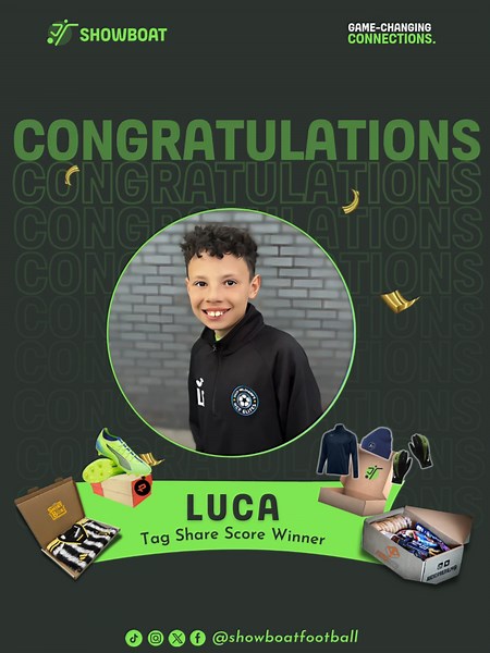 🎉 Congratulations to our winner! 🏆 A huge shoutout to Luca, Academy player from Jack Wilshere’s NCF Elites, for winning the incredible package prize worth £300! 🎁 We hope you enjoy your Premium Mystery Football Shirt, £150 Pro Direct soccer voucher, Player Packs, and Showboat winter pack! ⚽️ Thank you to everyone who participated in our giveaway. Your enthusiasm and passion for the game truly inspire us! 🙌 Stay tuned for more exciting updates and opportunities coming your way. We’ll be reach