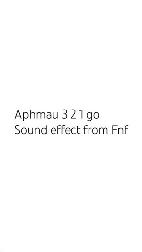 Aphmau 321 go Sound effect from Fnf #aphmau #animation #fnf