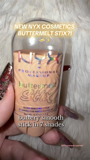 Barbara on Instagram: "Illuminate Your Glow Buttermelt Glow Boosting Highlighter Stix by NYX Professional Makeup. This buttery smooth stick offers a radiant look in 7 artistry shades. Perfect for those seeking a glowing finish, it's easy to smear and blend. Key Features • Buttery Smooth Texture: Ensures a soft feel and melty look. • 7 Artistry Shades: Mix and melt for a personalized glow. Professional Makeup"