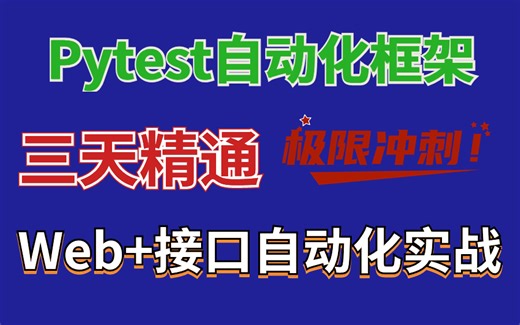 2024最新版pytest自动化测试框架，6小时精通！