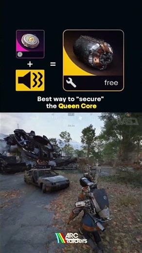 Flawless plan to loot Queen Core in ARC Raiders ⚡ #shorts #arcraiders