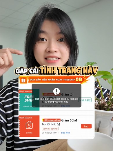 Giải thích về thông báo sử dụng voucher không thành công