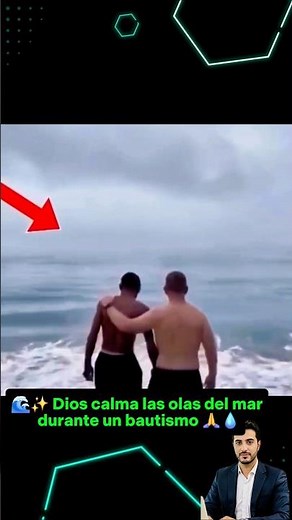 🌊✨ God calms the ocean waves during a baptism 🙏💧 #God #Christ #Jesus #faith #miracles