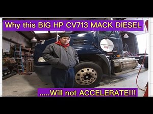 BIG HORSEPOWER MACK DIESEL CV713 CAN'T GET OUT OF ITS OWN WAY! | ELECTRONIC PUMP UNIT INJECTOR FIX