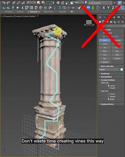 Easy ivy generation in 3ds max🔥 #vray #sketchup #rendeirng | VizAcademy UK