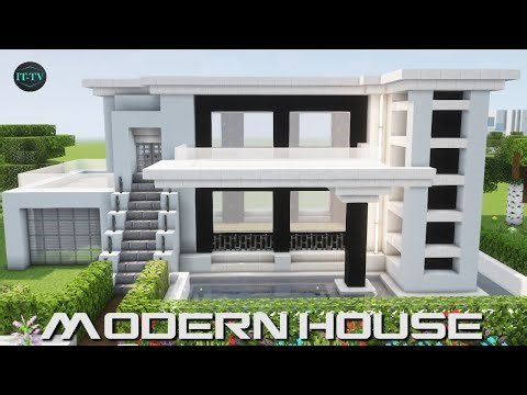 Building A CONCRETE HOUSE In Minecraft (TUTORIAL)