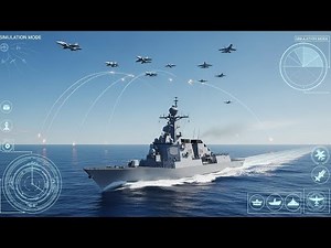 How an Arleigh Burke Destroyer Responds to J-16 Air Threats | Naval Air Defense Simulation