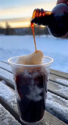 Let’s make cold brew with snow.