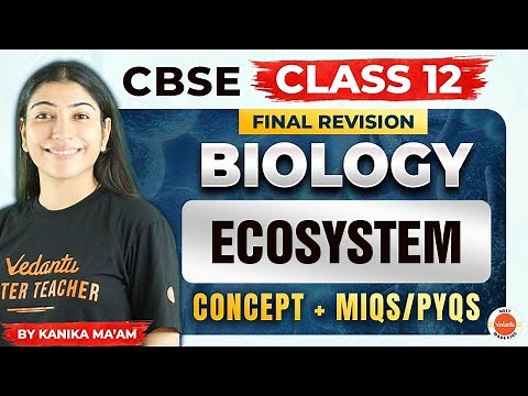 ONE SHOT Ecosystem | Class 12 Final Revision | CBSE 2024 | Concept +PYQ | Kanika Ma'am