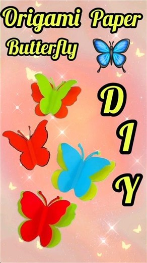 Origami Paper Butterfly 🦋 #art #shorts #diy #ytshorts #viralvideo