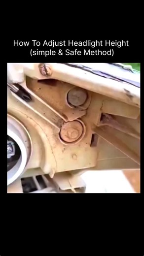 Innofys.io on Instagram: "Headlight height adjustment ensures your lights illuminate the road properly without blinding oncoming drivers. To adjust them correctly, park your car on level ground facing a flat wall about 7-8 meters (20-25 feet) away. Make sure the tires are properly inflated and the vehicle has its normal load. Turn on the low beams and mark the center of each headlight beam on the wall using tape. Most headlights should be aimed slightly downward, with the brightest part of the b