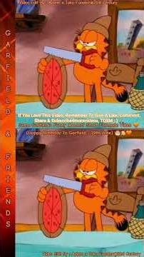 Some Funny Moments Of Garfield From Garfield & Friends 🎂🥳🧡👍 #HappyBirthday #Garfield #June19