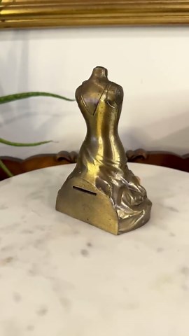 Vintage Art Nouveau Brass Dress Form Pin Cushion & Bank; Retro Sewing Supplies; Gift for Collector; Victorian Crafts; Grannycore Chic Mantle - Etsy