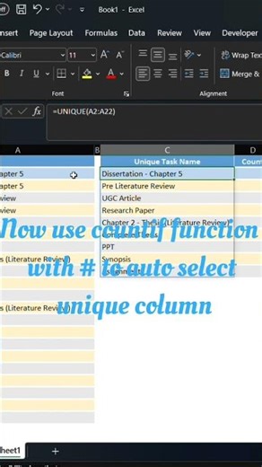 Count Unique Value With Special Trick... #excel #dataextractor #viral #explorepage #dataanalytics