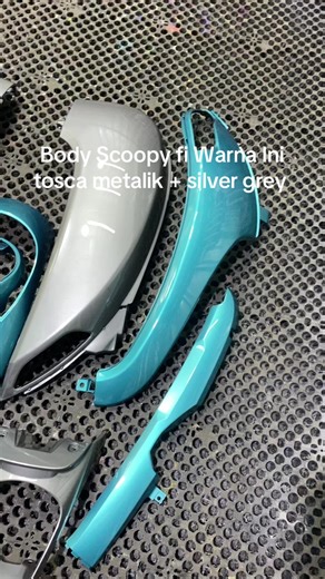 Scopyy fi Warna Tosca Metalik & Silver Grey Jual body #jualbody #jualbodymurahbogor #bangdikworks #scoopy #scoopyvietnam🇻🇳