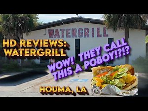 HD Reviews Watergrill in Houma, Louisiana.. Do they actually call this salad on bread a Poboy!!??